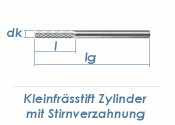 3mm HM-Kleinfr&auml;sstift Zylinderform mit Stirnverzahnung (1 Stk.)