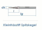 3mm HM-Kleinfr&auml;sstift Spitzkegel (1 Stk.)