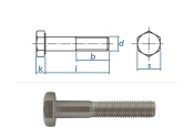 M10 x 80mm Sechskantschrauben DIN931 Teilgewinde...