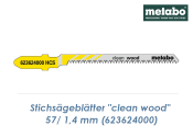 1,4 x 57mm Stichs&auml;geblatt &quot;Clean Wood&quot; f&uuml;r Holz, Kunststoffe (1 Stk.)