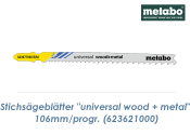 2,4-5 x 106mm Stichs&auml;geblatt &quot;Universal Wood + Metal&quot; f&uuml;r Holz, Metalle, NE-Metalle, Kunststoffe (1 Stk.)