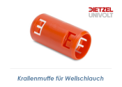 25mm Krallenmuffe f&uuml;r Wellschlauch orange (1 Stk.)