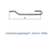 Verbindungsb&uuml;gel f&uuml;r Doppelstabgitter 6/5/6 mit 25mm Gitterteilung (1 Stk.)
